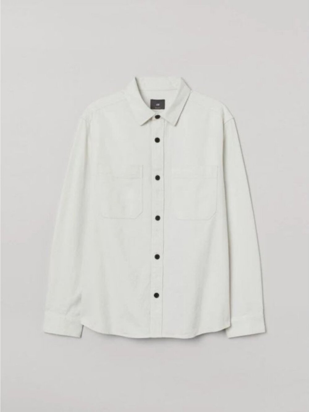 H&M Twill Overshirt Jacket Off-White Size S